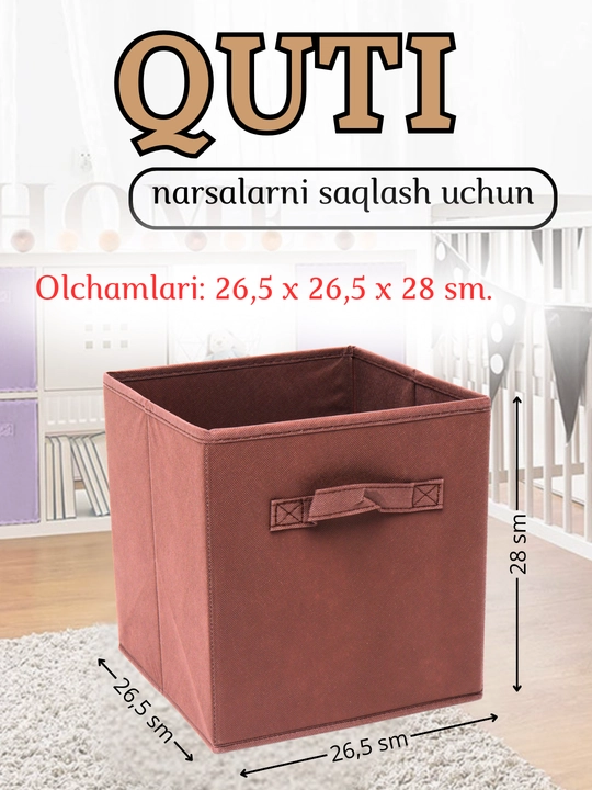 Buyum va kiyimlarni saqlash uchun organayzer qutisi