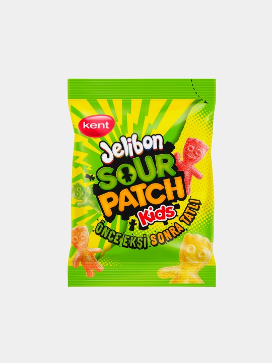 Жевательные конфеты Kent Jelibon Sour Patch Kids, фруктовые человечки, 80 г