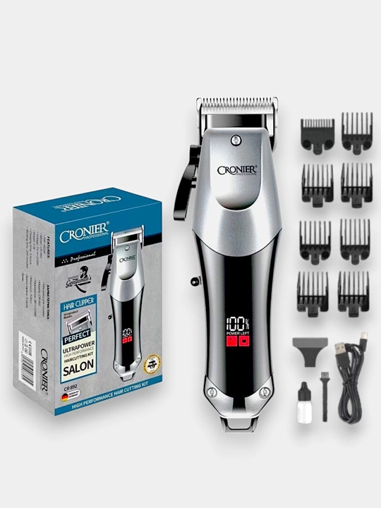 Soch va soqol kesish va okantovka uchun simsiz "CRONIER professional CR-892" mashinasi