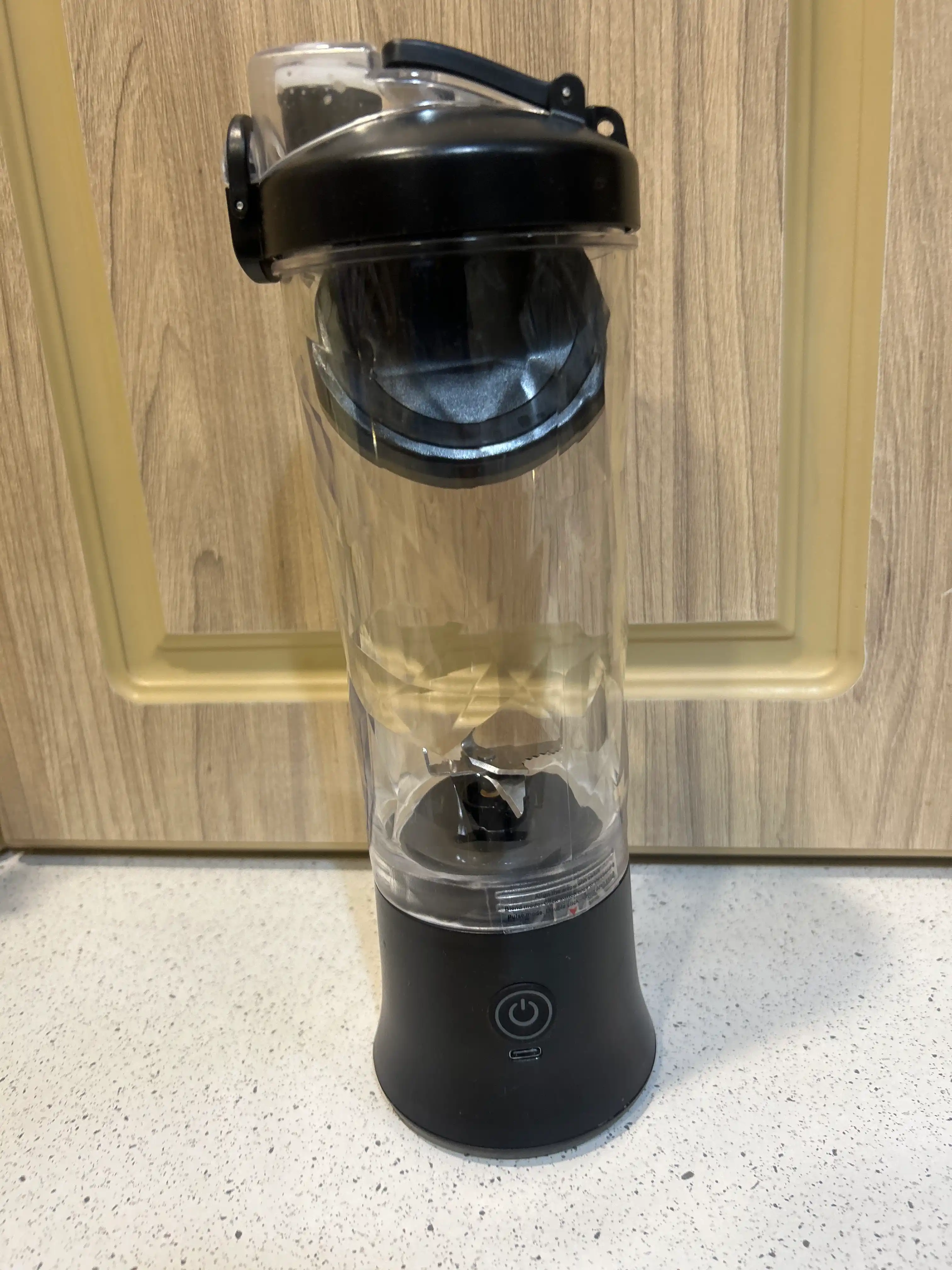 Portativ blender, qo‘l mini-sheykeri, 3 tasi 1 da, smuzi tayyorlash uchun, kuchli, 600 ml