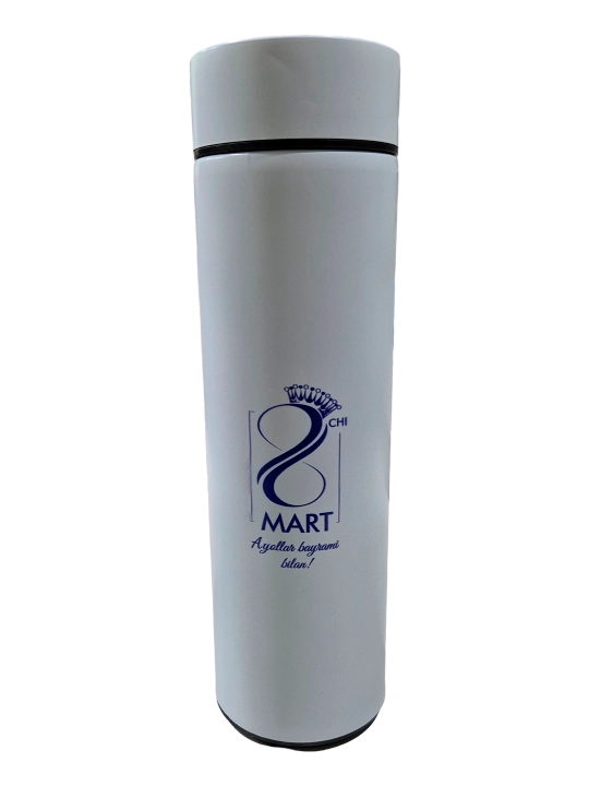 8 mart uchun Harorat sensorlariga ega termos, indikatorli krujka, 500 ml - 