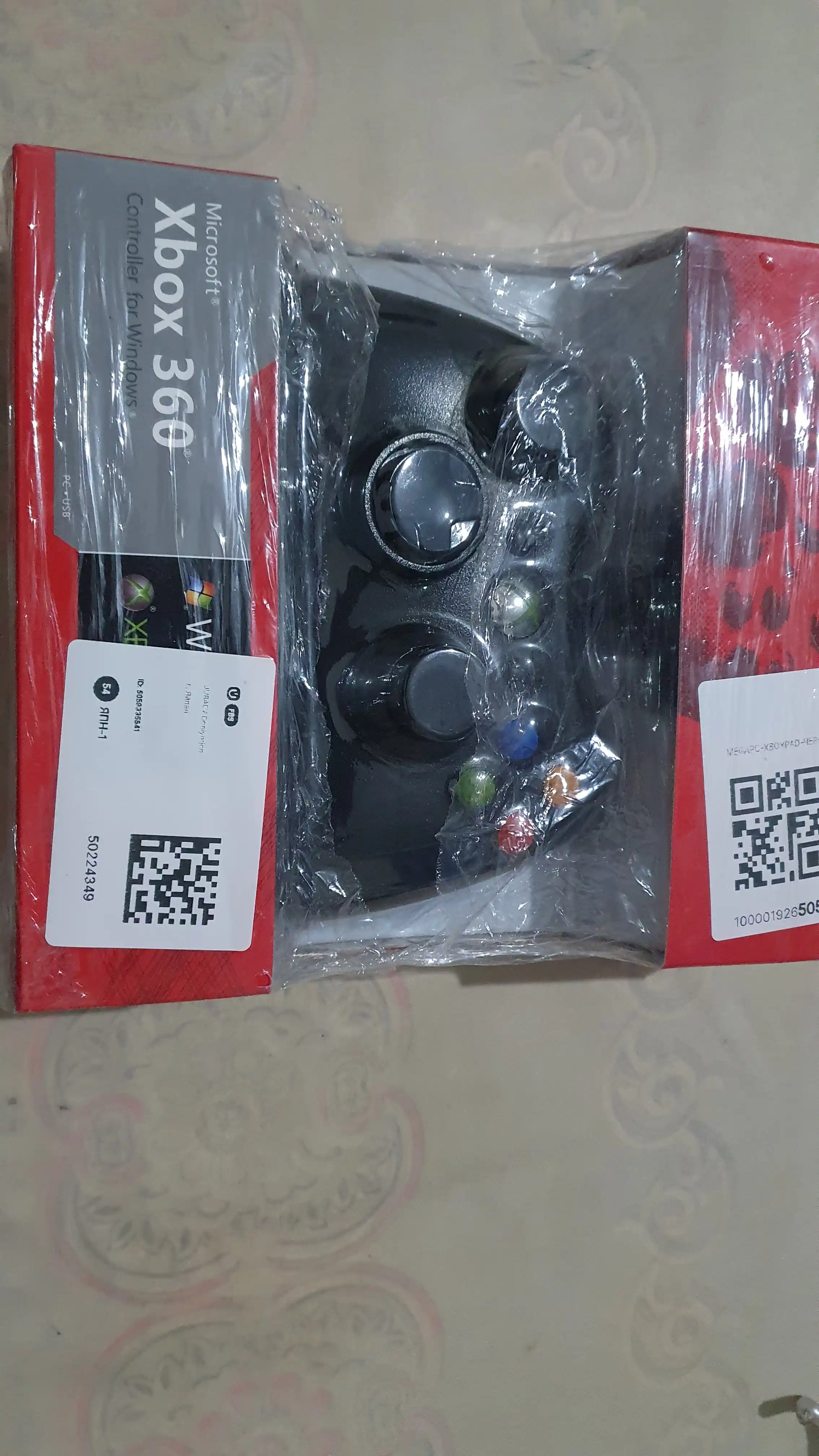 Joystik Xbox 360 uchun, simli, kompyuter va noutbuk uchun mos