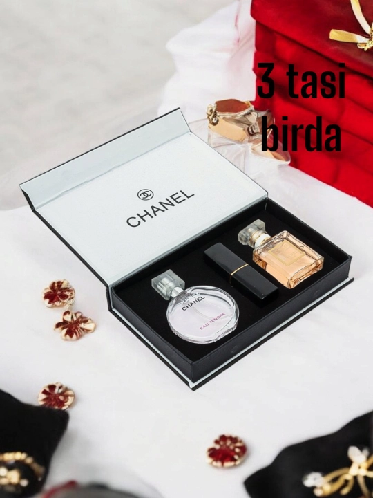 Парфюмерный набор Chanel, отличный подарок женщине - 