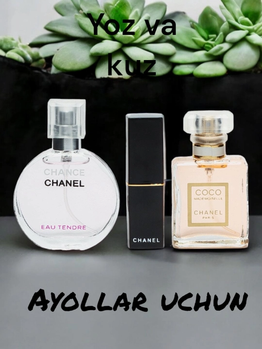 Chanel parfyumlangan to'plam, ayollar uchun ajoyib sovg'a