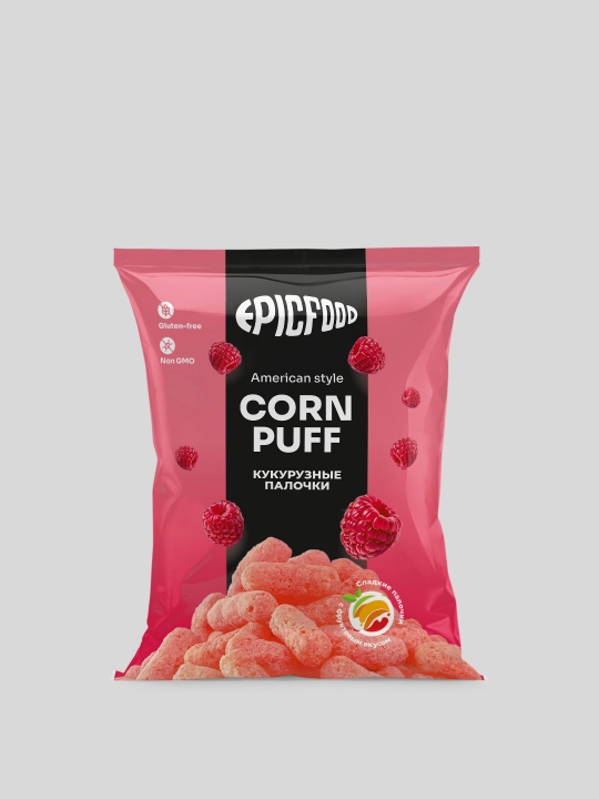 Popcorn Makkajo'hori tayoqchalari malina ta'mli, American stile - 