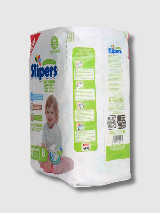 Slipers 4 MAXI подгузники для малышей, 7-18 кг 