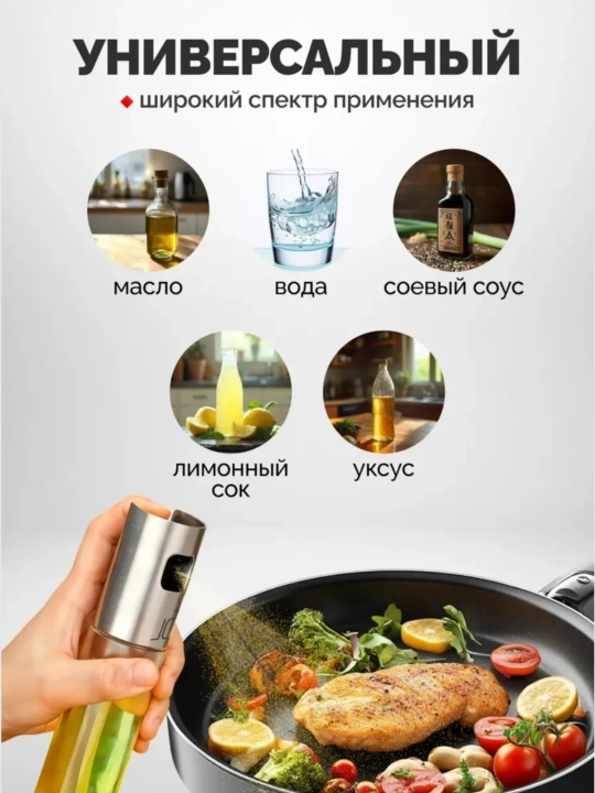 Yog' uchun dispenser, purkagich bilan, dozator, 100/180/200/300/470/550 ml