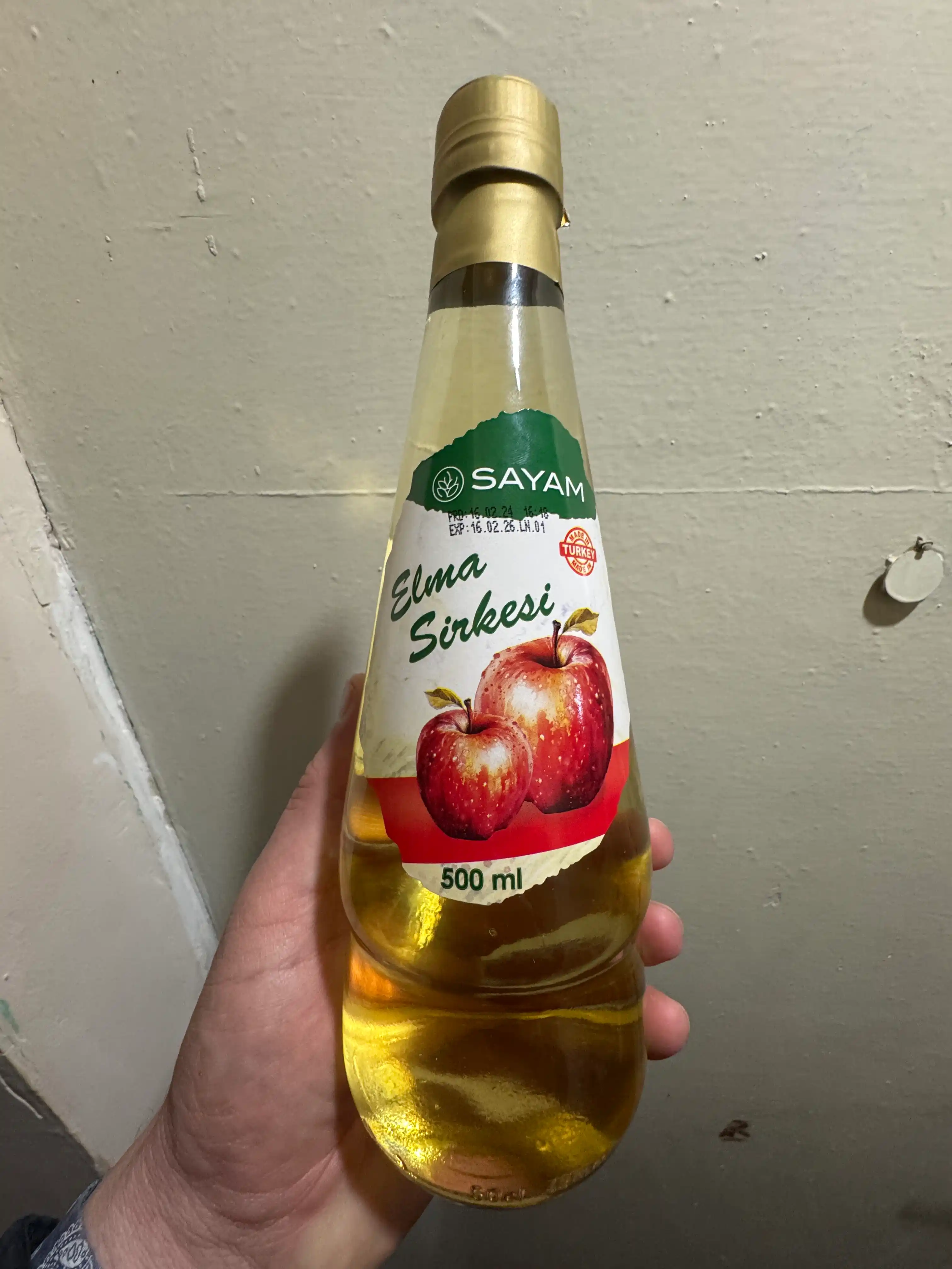 Яблочный уксус 5% SAYAM, 500 мл, Турция