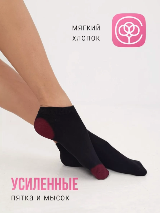 Носки женские и мужские, 36-41, белые, черные, короткие носочки The Kuka
