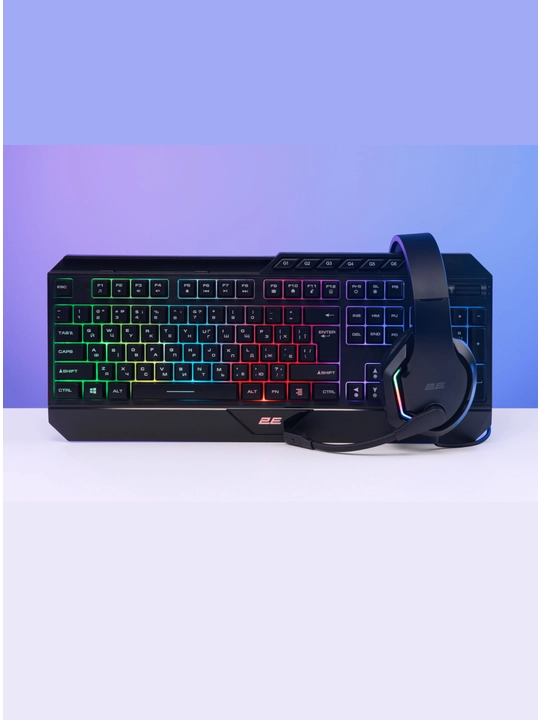 RGB yoritgichli 2E GAMING KG315 simli o‘yin klaviaturasi
