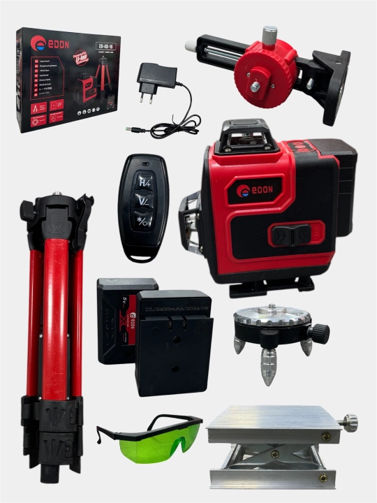 Lazer darajasi professional shtativ bilan 4D EDON