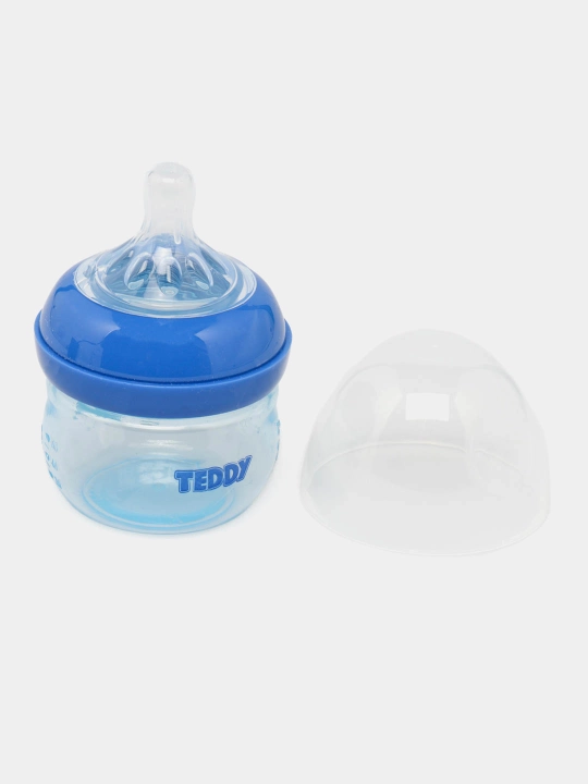 Kasha uchun bolalar butilkasi Teddy, to‘kilmaydi, ruchkali, 60, 125, 260, 330 ml