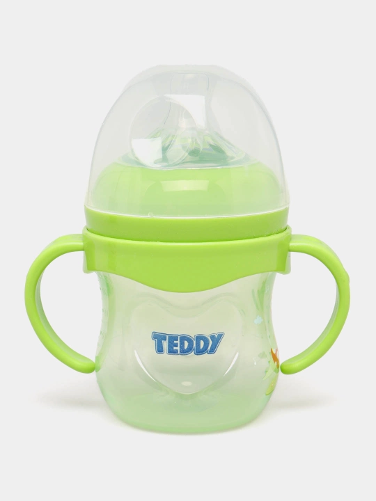 Kasha uchun bolalar butilkasi Teddy, to‘kilmaydi, ruchkali, 60, 125, 260, 330 ml - 