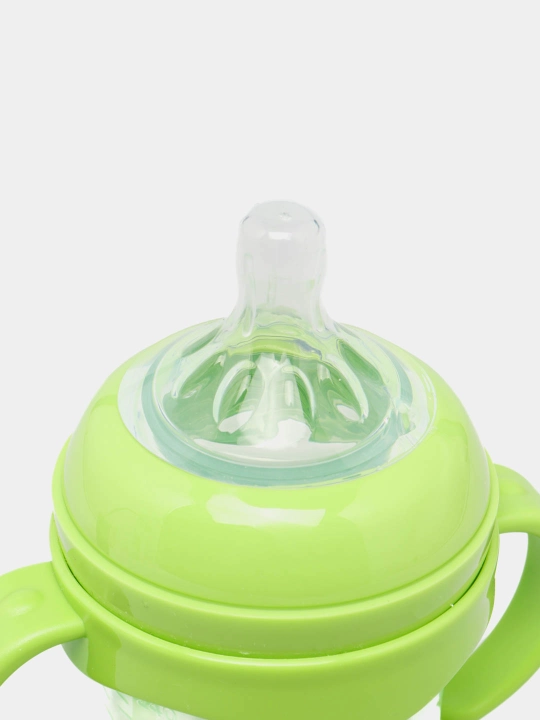 Kasha uchun bolalar butilkasi Teddy, to‘kilmaydi, ruchkali, 60, 125, 260, 330 ml
