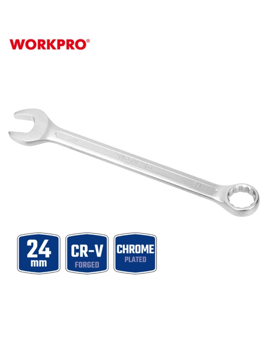 Avtoservis uchun aralash gayka kaliti, 6-27 mm, xromli po‘lat,korroziyaga qarshi qoplamali