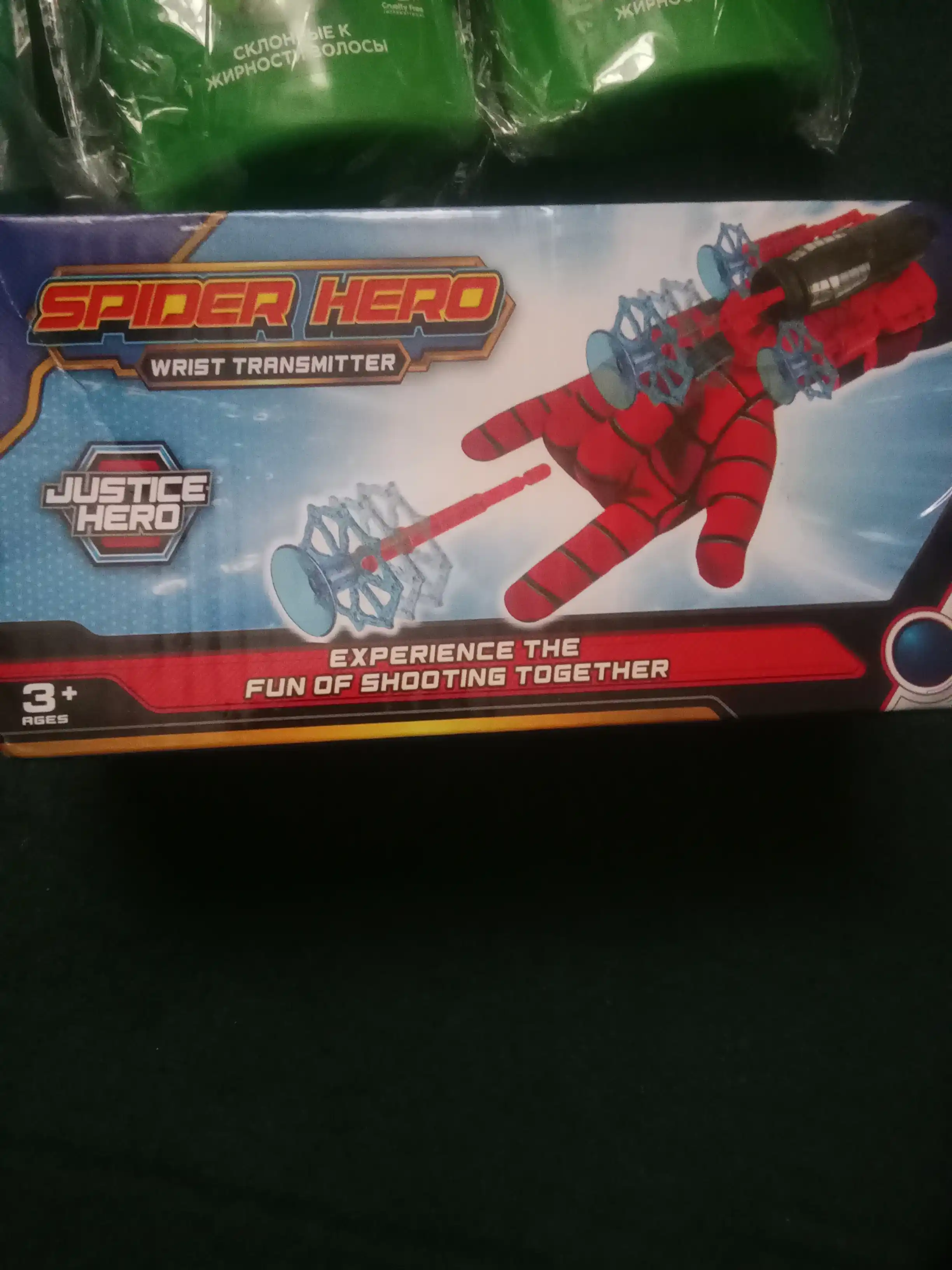 O'rgimchak odam blasteri o'q otuvchi qo'lqop - bolalar uchun Spider Man o'yinchog'i