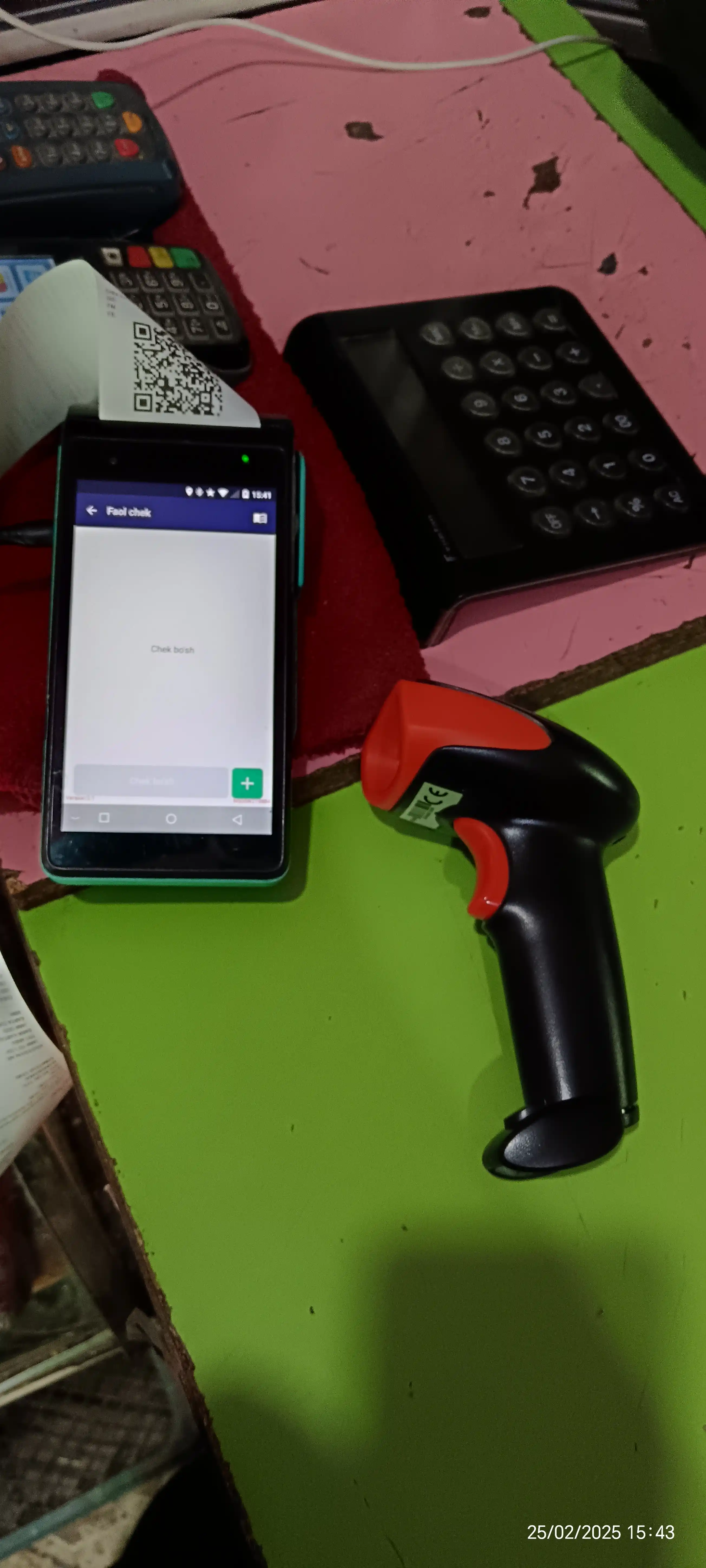 2D simsiz skaneri Bluetooth bilan, shtrix kod va QR kodlar uchun