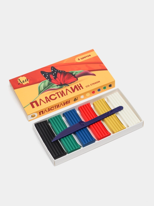 "Leo" "Yarko" klassik plastilini LBMC-0106 120 g 6 xil rangli