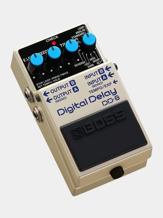 Elektro gitaralar uchun raqamli kechikish effekti pedali, model: Boss DD-8 - 