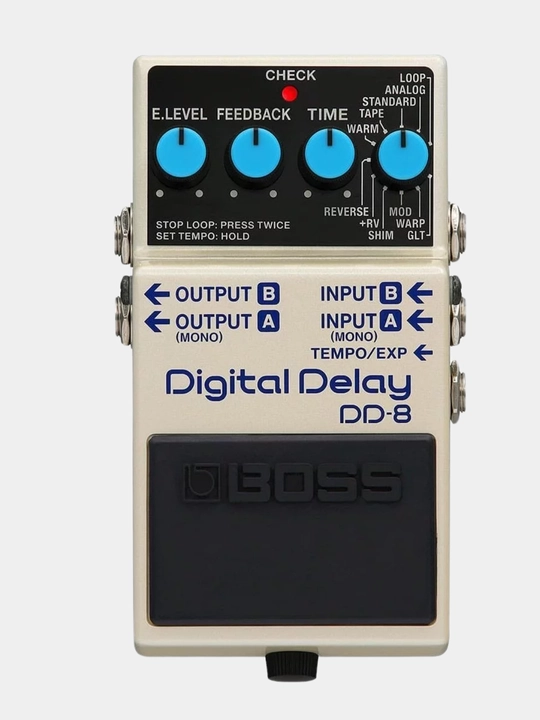 Цифровая педаль эффекта задержки для электрогитары, модель: Boss DD-8