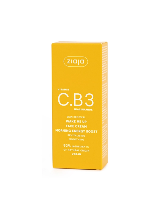 Крем для лица с витамином C Ziaja Vitamin C.B3 Wake Me Up, с ниацинамидом, 50 мл