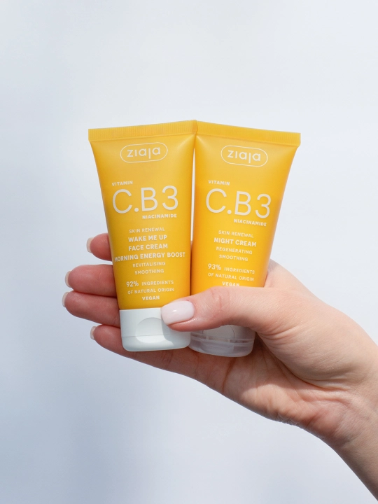 Ночной крем для лица Ziaja Vitamin C.B3 с ниацинамидом, восстанавливающий, 50 мл