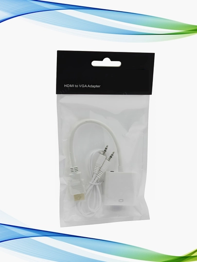HDMI-VGA адаптер, с аудиокабелем, надёжное решение для монитора и других устройств