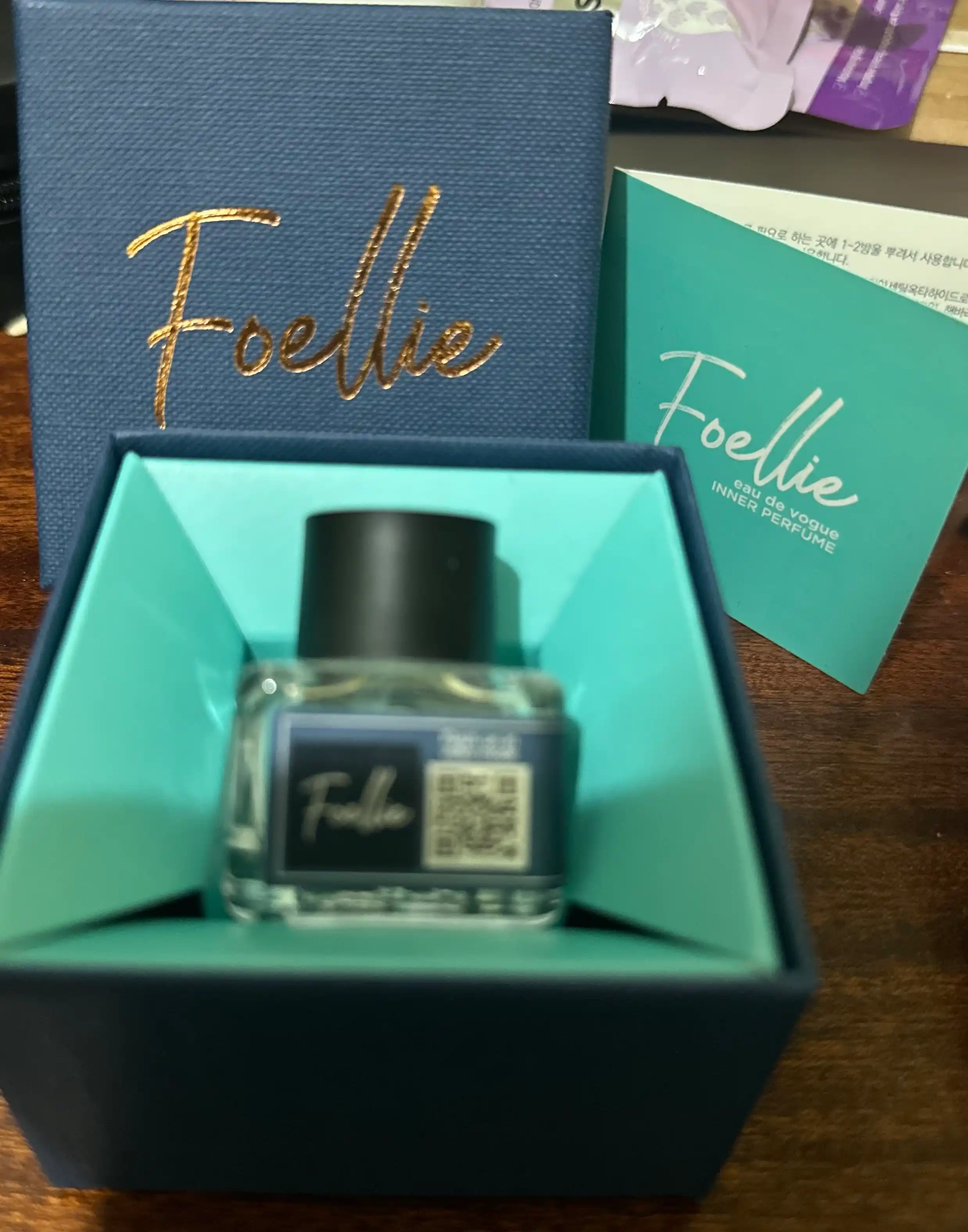 Нежный и приятный аромат Корейских интимных духов - Синий Foellie Inner Perfume, 5 мл