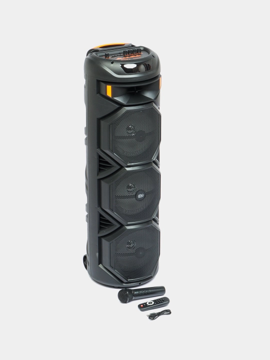 Katta Bluetooth simsiz karnay, karaoke, RGB yoritish, mikrofon va pult bilan