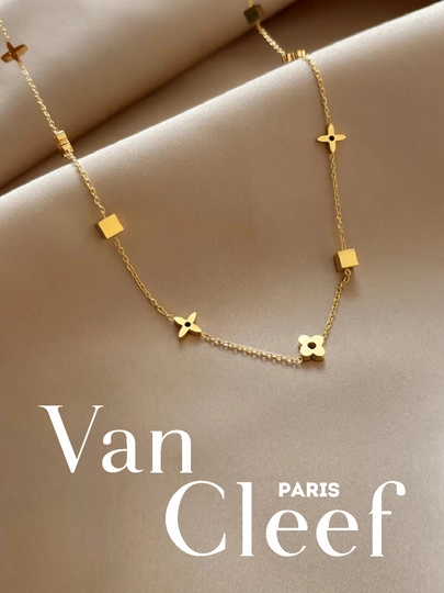 Цепочка на шею, для женщин и девушек, Van Cleef