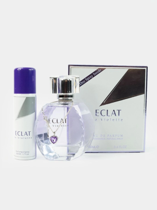 Парфюмерная вода для женщин Eclat La Violette, 100 мл + дезодорант - 