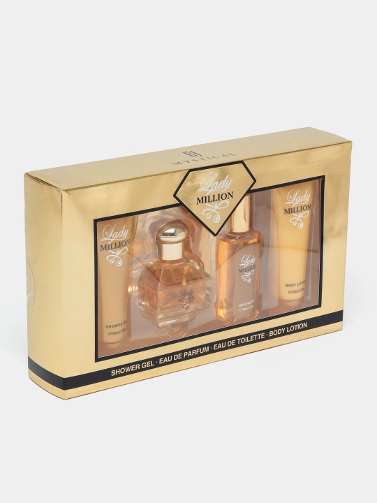Blue de Chanel set, Lady million, гель для душа 50 мл, спрей, духи 50 мл - 