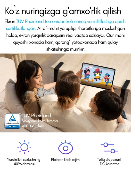 Planshet HUAWEI MatePad SE 11", SIM,4/8/128GB,7700mAh, USB:Type-C, 1 yil kafolat