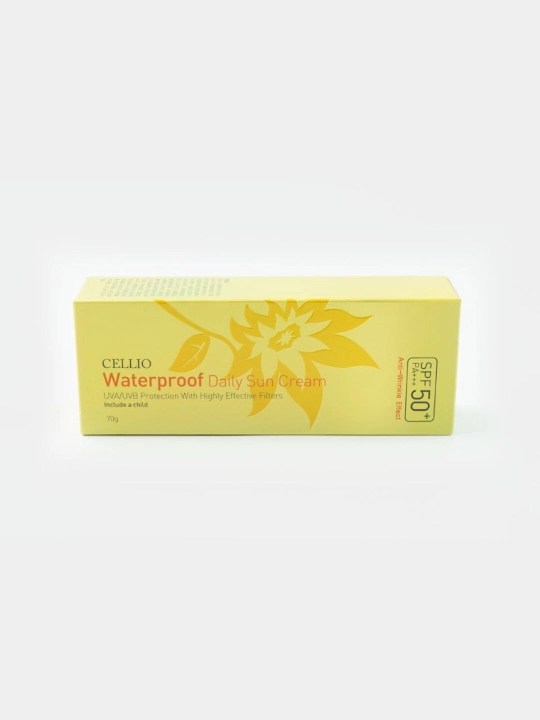 Quyoshdan himoyalovchi cellio 50+SPF, parvarishlovchi va namlantiruvchi krem, 70 gr