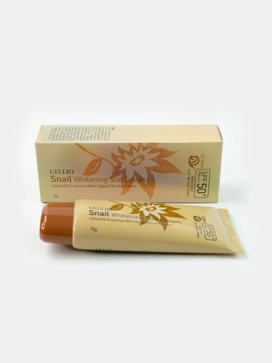 Солнцезащитный крем Cellio 50+SPF, уход и увлажнение, 70 г - 
