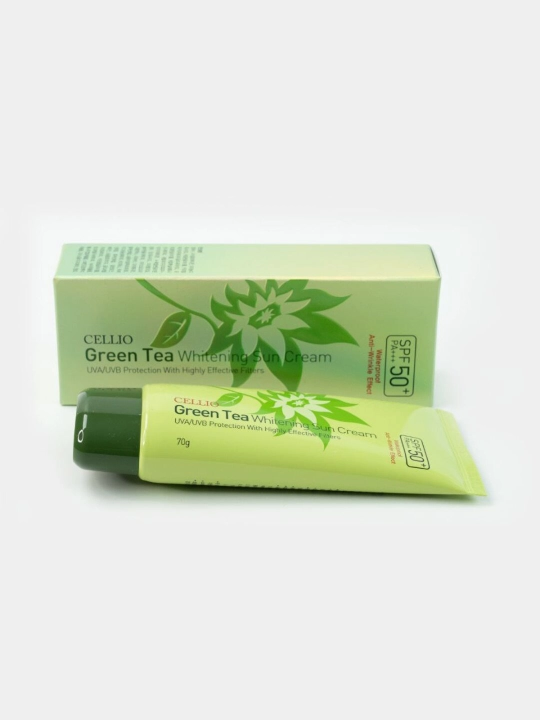 Солнцезащитный крем Cellio 50+SPF, уход и увлажнение, 70 г - 