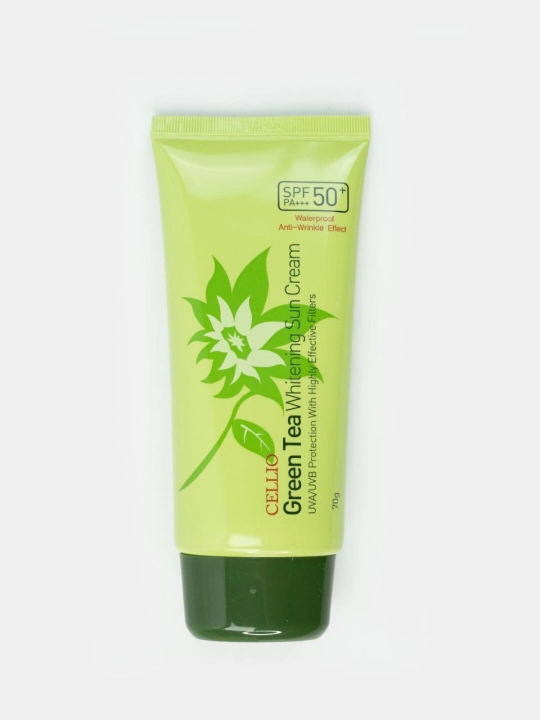 Солнцезащитный крем Cellio 50+SPF, уход и увлажнение, 70 г