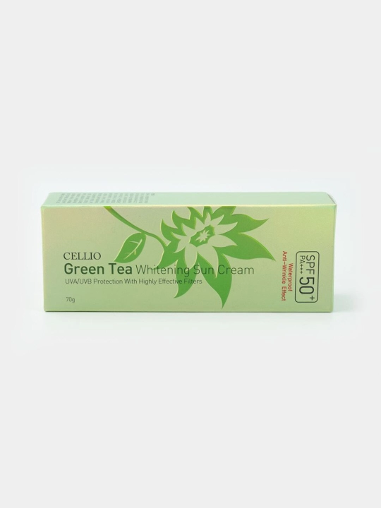 Солнцезащитный крем Cellio 50+SPF, уход и увлажнение, 70 г