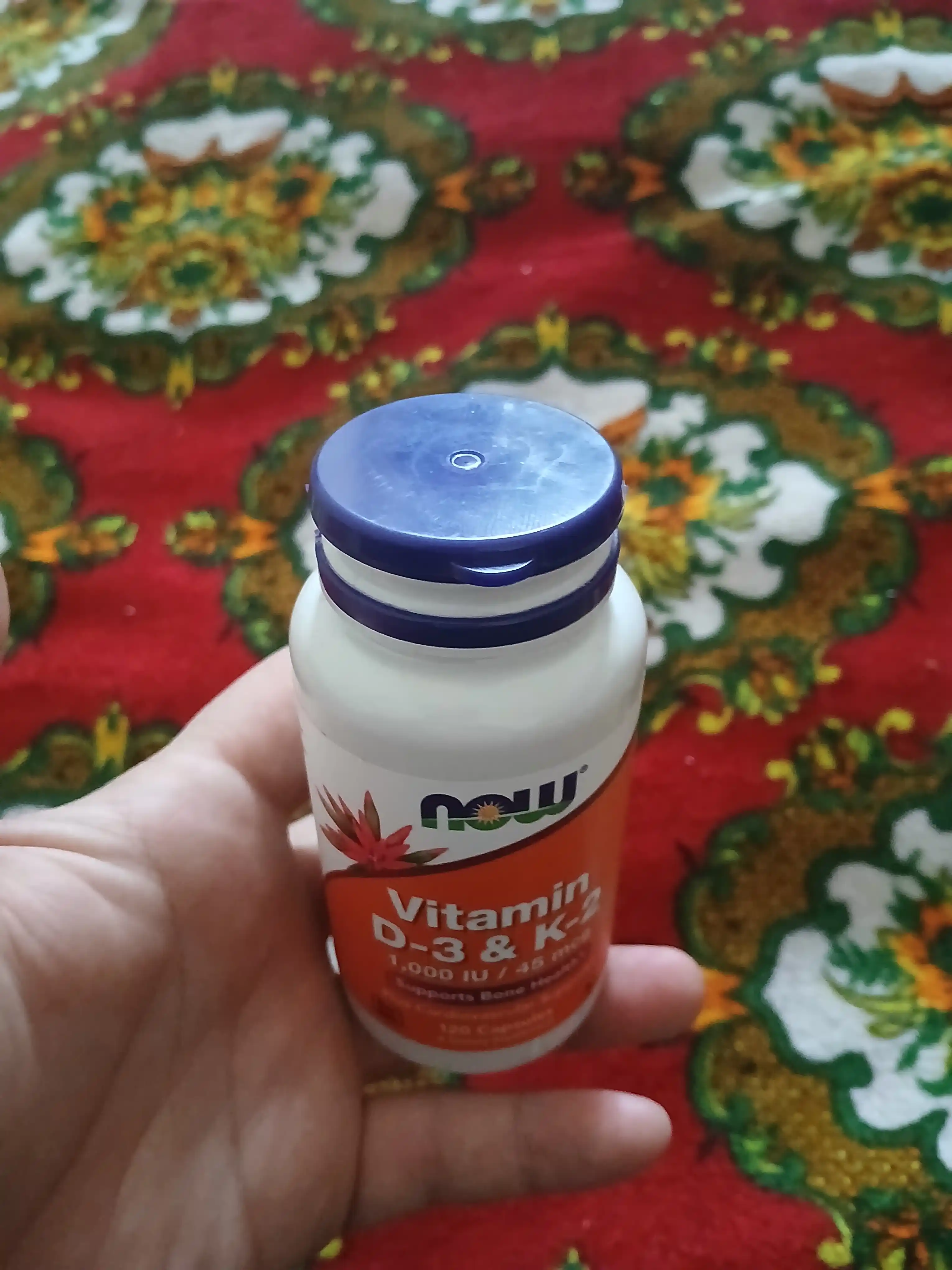 D3 + K2 NOW Foods vitaminlari - mustahkam suyaklar va sog'lom yurak uchun, 120 ta kapsula