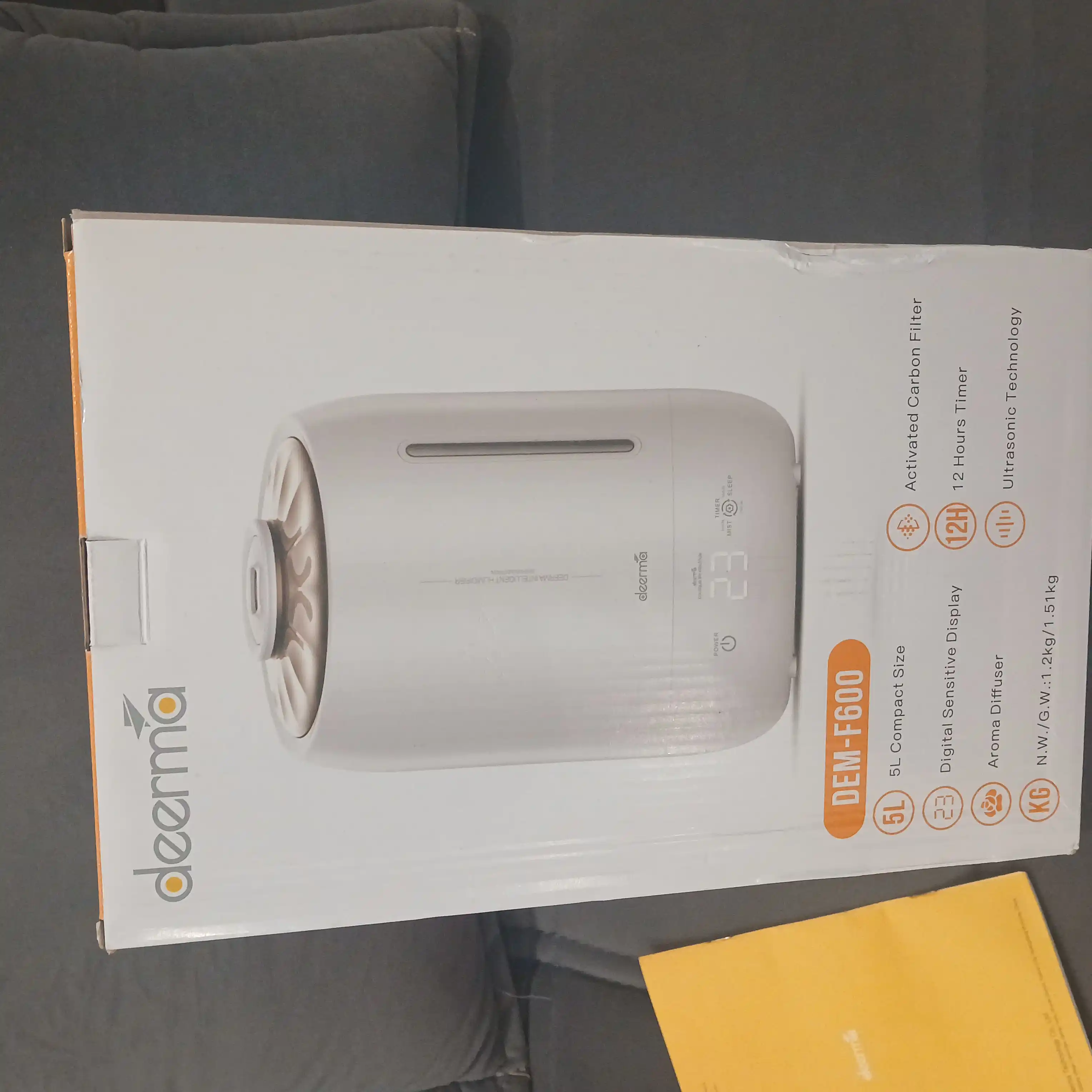 Havo namlagich Xiaomi Deerma DEM F-600/628 S uy va ofis uchun, 5 litr, uvlajnitel