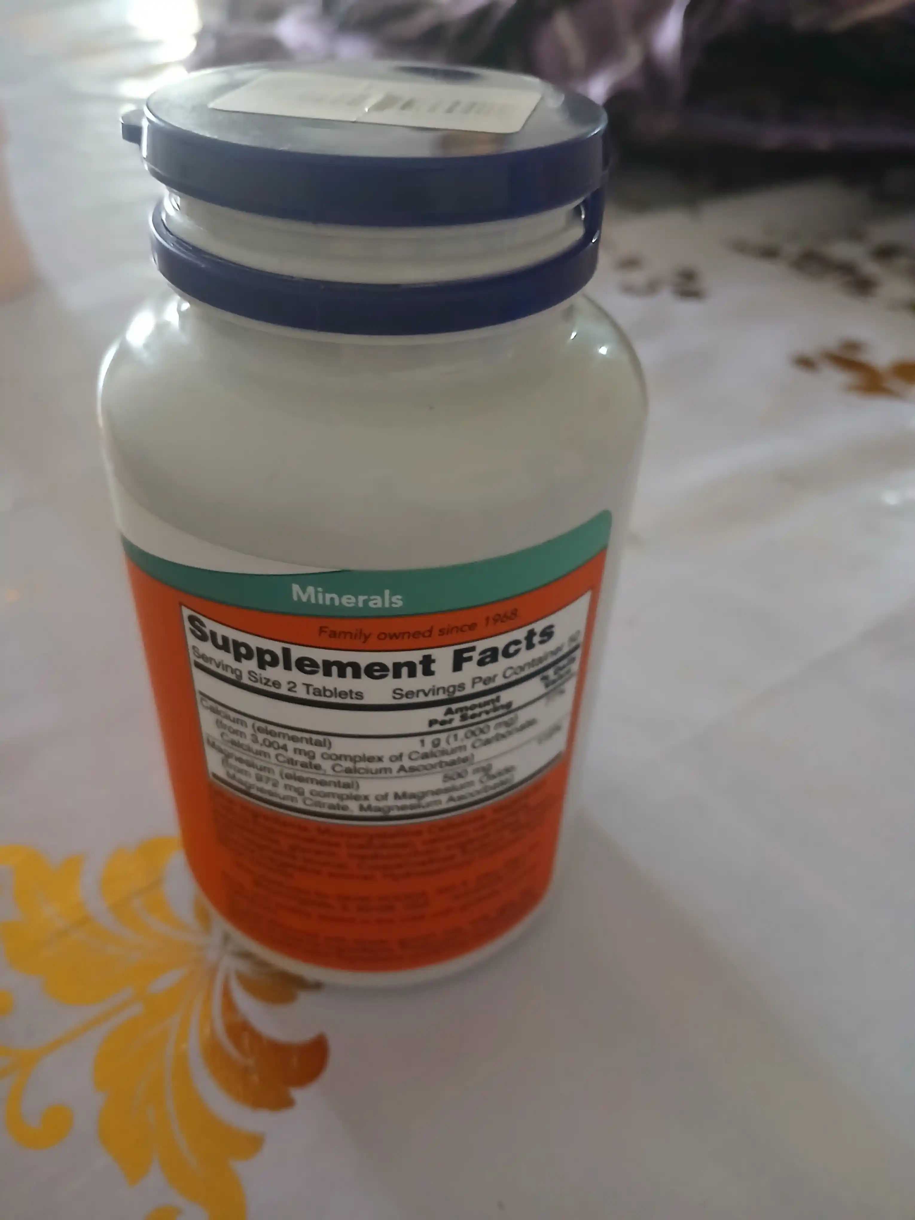 NOW Foods, Kalsiy va Magniy, tabletkalarda