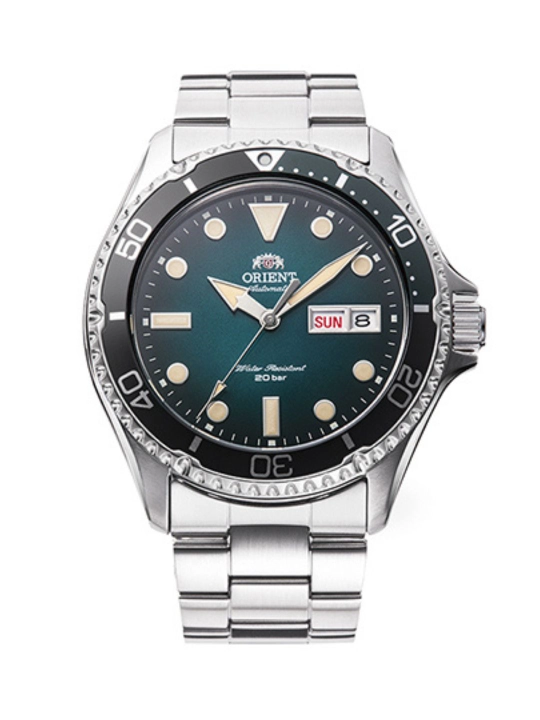 Orient: mexanik sport soati, metall tasma - 41,8 mm RA-AA0811E - 
