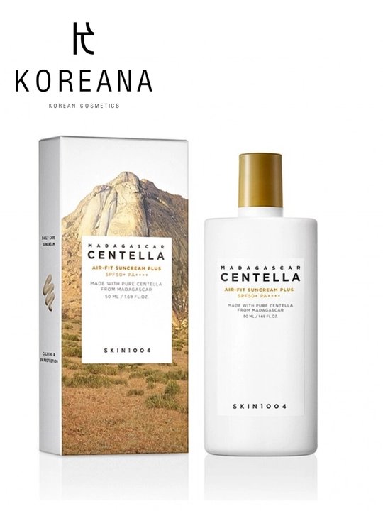 Лёгкий солнцезащитный крем SKIN1004 Madagascar Centella Air-Fit Suncream Plus SPF50+PA++++ - 