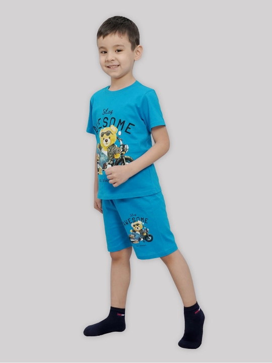 O'g'il bolalar uchun futbolka va shortiklar to'plami, 5-8 yosh CHASTE