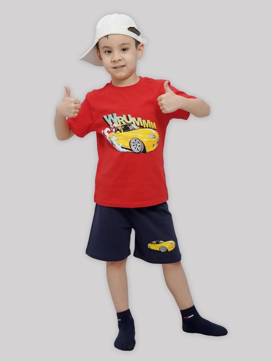 O'g'il bolalar uchun futbolka va shortiklar to'plami, 5-8 yosh CHASTE