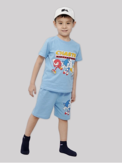 O'g'il bolalar uchun futbolka va shortiklar to'plami, 5-8 yosh CHASTE