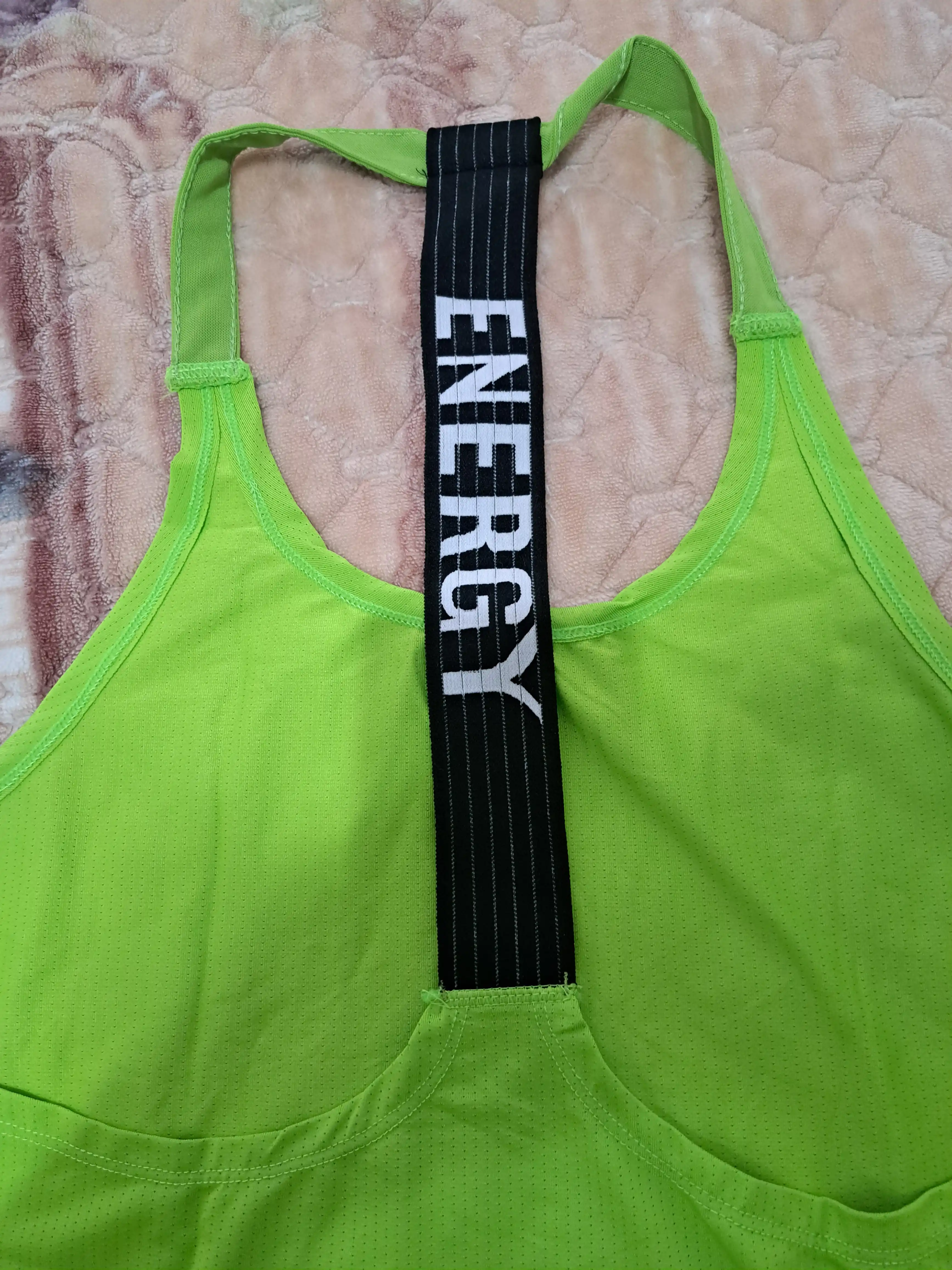 Ayollar uchun Energy sport maykasi, orqasi ochiq, nafas oladigan