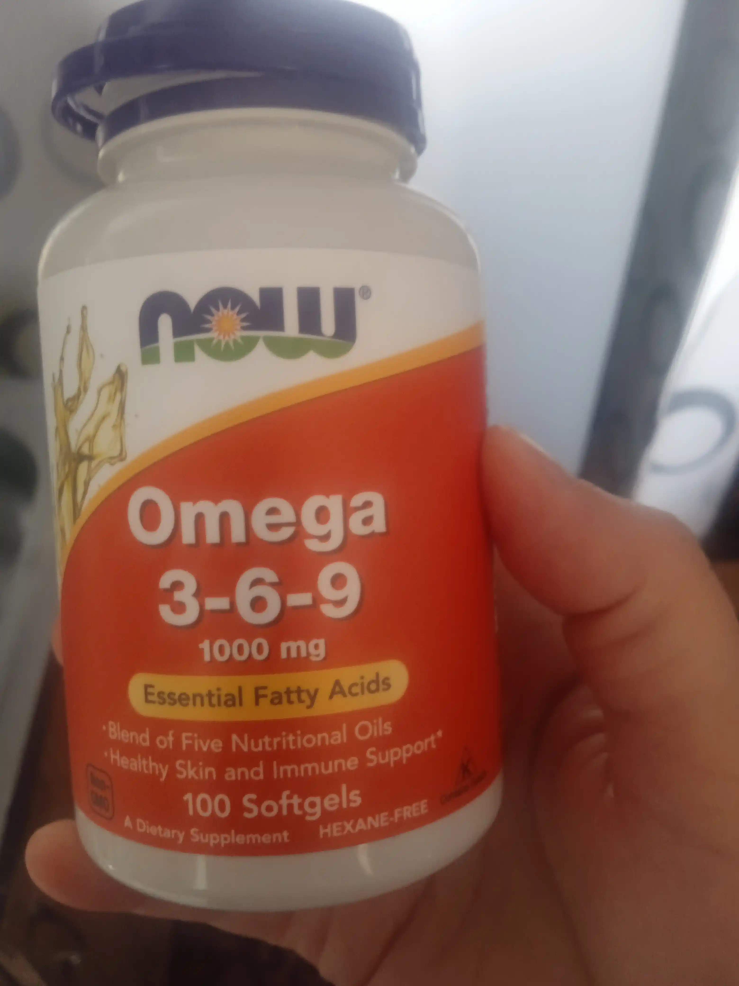 Витамины для иммунитета Now Foods Omega 3-6-9, 1000 мг, 100 таблеток