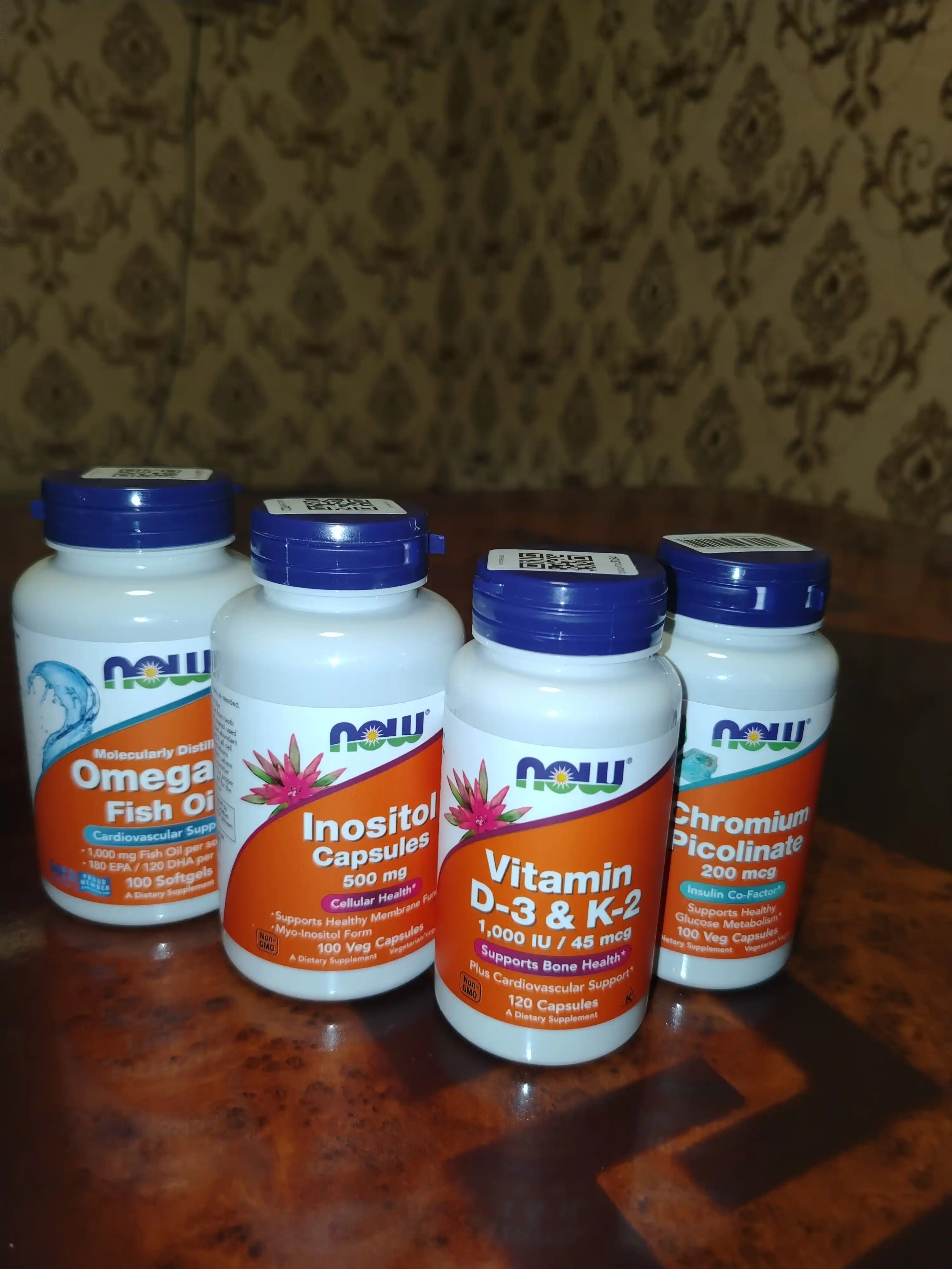 NOW FOODS, Витамин D3 и K2, 1000 ME / 45 мкг, 120 капсул, Халяль