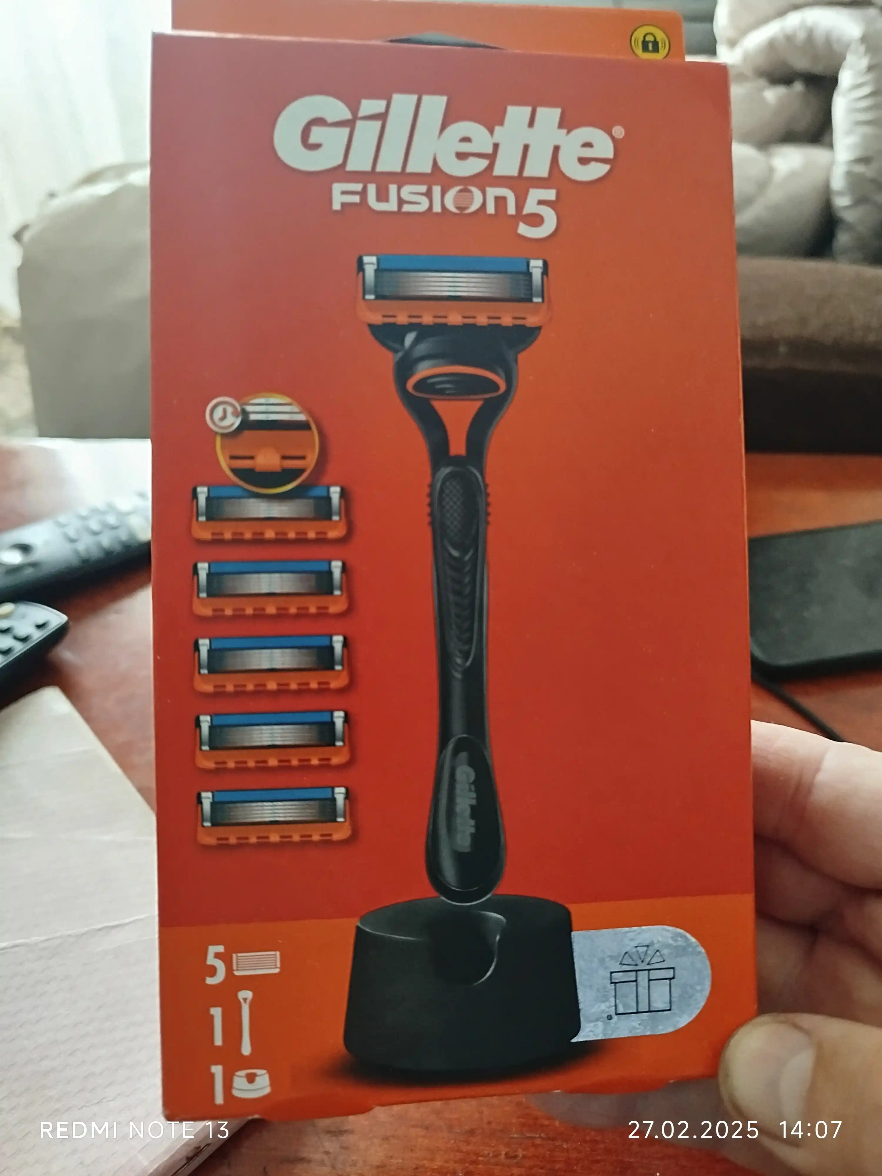 Станок для бритвы Gillette Fusion, с 5 кассетами
